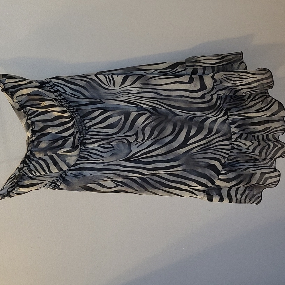 Strapless Dress, Animal Print